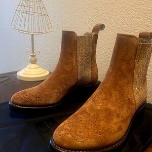 The Office of Angela Scott  - Ms. Kate Suede Boots.  New